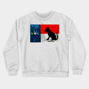 NC Flag German Shepherd Crewneck Sweatshirt